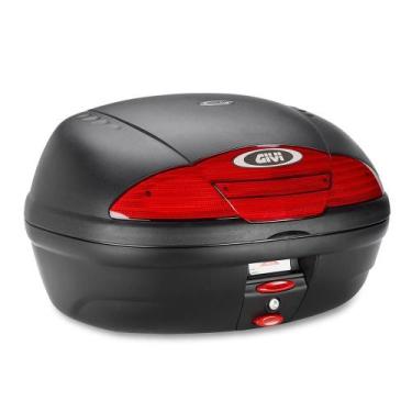 Imagem de Baú Givi Monolock Simply 45Litros Bauleto Moto Fumê Vermelho, Vermelho