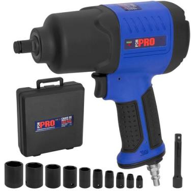 Imagem de Chave De Impacto Pneumática 1/2 10 Soquetes 69 Kilos 160k - Pdr-pro
