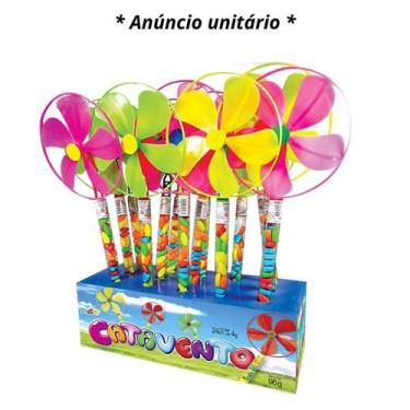 Imagem de Catavento de Brinquedo c/ Balinhas de Vários Sabores e Cores - Danilla