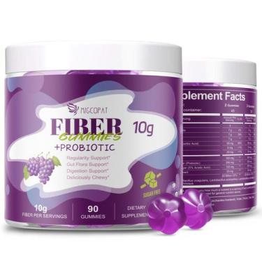 Imagem de Fiber Gummies Migcopat 10 g com 30 bilhões de probióticos CFU 180 ct