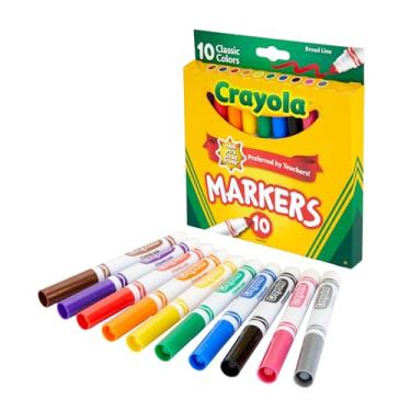 Imagem de Crayola Marcadores de Ampla Linha. Cores Clássicas 10 Cada VAR