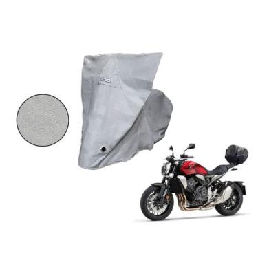 Imagem de Capa Protetora Moto Honda CB 100R com Baú Cinza - Kahawai, cinza