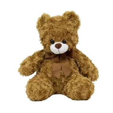 Imagem de Urso Marrom Com Laço Marrom 32Cm - Pelúcia
