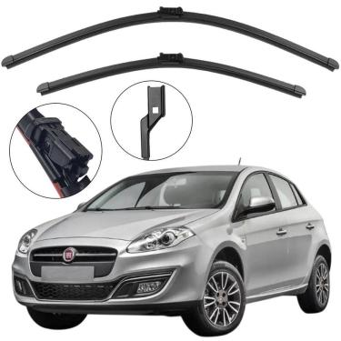 Imagem de Kit Palheta Dianteira Bravo 2011 a 2016 Limpador de Parabrisa de Silicone