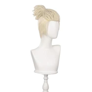 Imagem de KIRA KIRA Peruca Ekkoo Anime Arcanee Temporada 2 Ekkoo Cosplay Peruca Curta Branca Masculina Cabelo Fresco para Halloween Cosplay