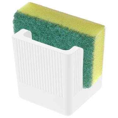 Imagem de UKQRRTC Suporte de esponja de diatomita de secagem rápida, suporte de esponja de pedra de diatomita absorvente, suporte de esponja para pia de cozinha (L)