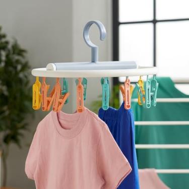 Imagem de Varal de Teto Redondo com 22 Prendedores Coloridos, 30cm,