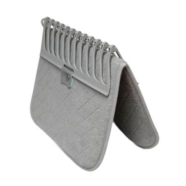 Imagem de Generic Jogo americano de mesa de cozinha, escorredor de pratos de nylon, fácil de limpar, escorredor de pratos dobrável, suporte para panelas secas para