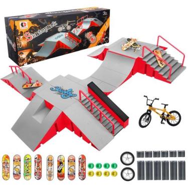 Imagem de Kit de parque de skate Finger RNGODO 14 em 1 com escalas