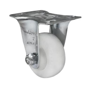 Imagem de Rodízio Fixo Carrinho Industrial Nylon FLR 210 NN 80kg - 1 Unidade Bor