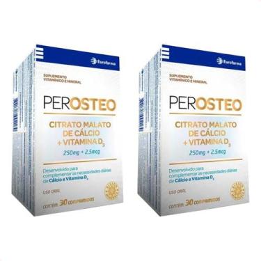 Imagem de Kit com 2 Suplemento Vitam Min Cálcio - Vitamina D3 Perosteo - Eurofar