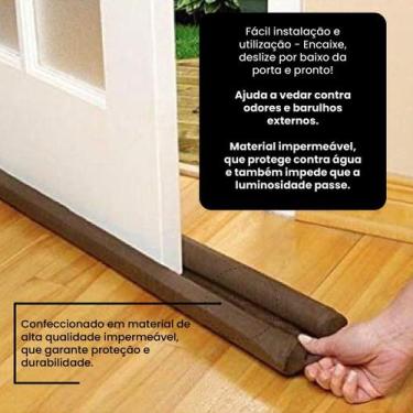 Imagem de Veda Porta Ajustável Rolinho Protetor de Porta Contra Insetos Impermeá