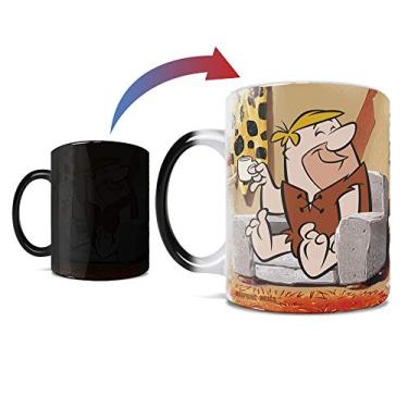 Imagem de Morphing Mugs Flintstones – Barney Rubble – Café da manhã – Uma caneca de cerâmica sensível ao calor que muda de cor de 325 ml – Imagem revelada quando um líquido quente é adicionado!