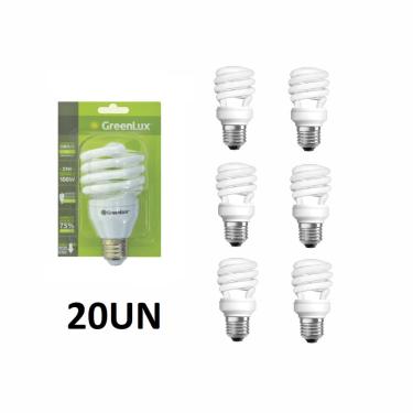 Imagem de Lâmpada Fluorescente Compacta Modelo Mini Espiral - 23w/127v - Caixa com 20 Lâmpadas