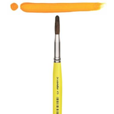 Imagem de Pincel Redondo 470 Condor Escolar Cerda Pelo de Pí´nei Cabo Curto Amarelo - 12