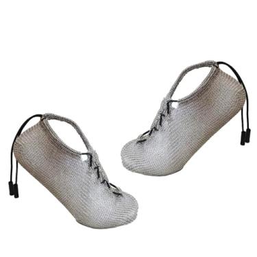 Imagem de Sapatos minimalistas de meias descalços para mulheres e homens, sapatos aquáticos resistentes a cortes de aço inoxidável, portáteis e multiuso, Prata, 5.5-6.5 XX-Narrow Women/4.5-5.5 XX-Narrow Men