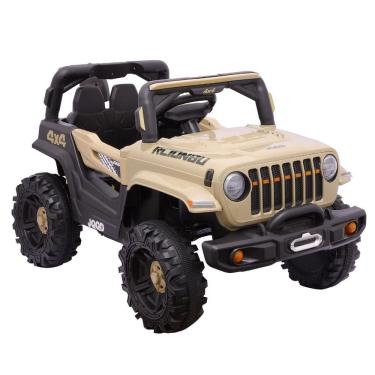 Imagem de Carro Elétrico Infantil Mini Jipe Off-Road Bege Zippy Toys