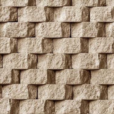 Imagem de Papel De Parede Tijolo Bege Ess1061 - Rolo 10m X 0.53m