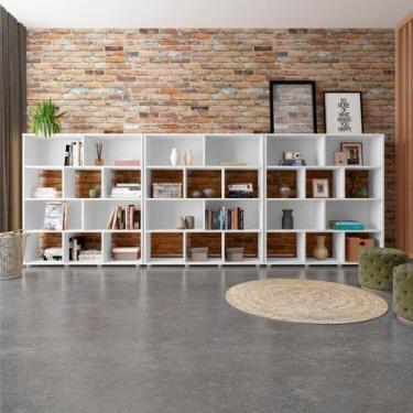 Imagem de Conjunto de 3 Estantes Book com Diversos Nichos - Artely