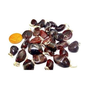 Imagem de Pingente de Granada Natural em Prata 950 - 05 Unidades Atacado - Crist