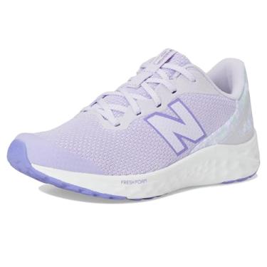 Imagem de New Balance Tênis infantil Fresh Foam Arishi v4 com cadarço, Lavanda brilhante/violeta, 20