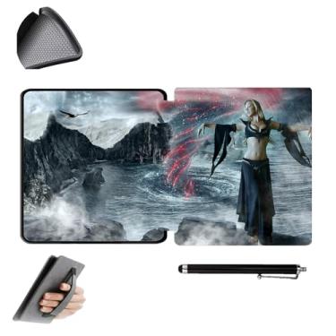 Imagem de GUKSRASO Capa para Kindle Oasis 10ª/9ª Geração (Modelo: CW24WI/S8IN4O) - Compatível com 7 Polegadas, Material TPU à Prova D'água, com Alça de Mão e Caneta Stylus