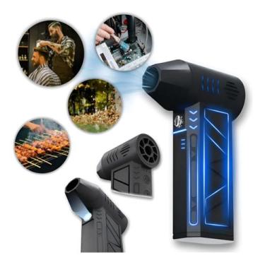 Imagem de Mini Soprador Ar Secador Turbo Secagem e Limpeza Rápida Velocidade Ráp