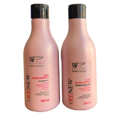 Imagem de Kit Shampoo e Condicionador para Cabelos Danificados, Ressecados e com Pontas Duplas WF Renew 600ml