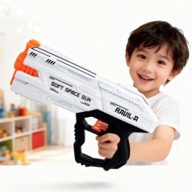 Imagem de Lançador de Dardos Infantil Portátil com Disparo Manual, Brinquedo de Mão para Alvos, Uso Interno