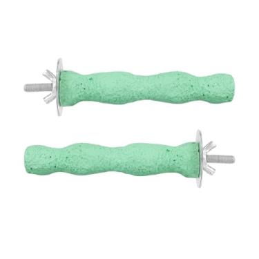 Imagem de 2un. Pedra Moer Bico de Pássaro, Resina Anti-Deslizante Moedor de Bico Pedra Poleiros Pássaro Papagaio Gaiola Poleiro Suporte para Papagaio Periquito Calopsita Gaiola Acessórios