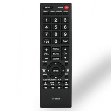 Imagem de Controle remoto substituído CT-90325 para Toshiba LCD LED TV 50L2200U 37E20 22AV600 40FT1 32C120U 39L2300U 39L1350U 50L2300U 50L1350U 58L1350U