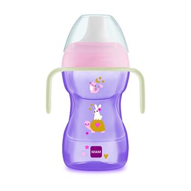 Imagem de Copo MAM Fun To Drink NIGHT 270ml - Rosa