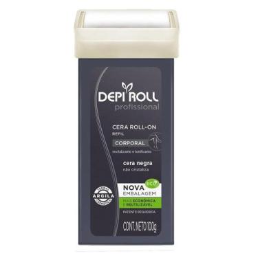 Imagem de Cera Depilatória Depi Roll Corporal Refil Rollon Negra 100g - NAO DEFI