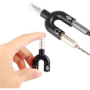 Imagem de Adaptador Y P2 Para P3 Áudio E Microfone 3.5mm Splitter Divisor de Som para Headset Fone De Ouvido Compatível Smartphone PC Console De Jogos E Mais