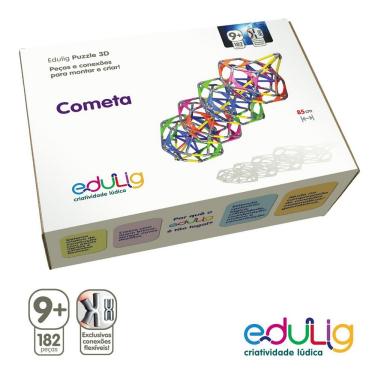 Imagem de Quebra-cabeça Edulig Puzzle 3D Cometa - 182 peças e conexões - UH8E8QFGA - Edulig