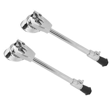 Imagem de Yctze Pernas de Ajustáveis ​​com Suporte Fixo - Suporte de Conjunto de Tambor Cromado Antiferrugem para Instrumentos de Percussão