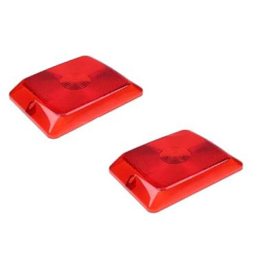 Imagem de YIHETOP 2x Lente de luz traseira vermelha 34-84-010 3484010 compatível com Bargman 84 85 86 Series Replacement