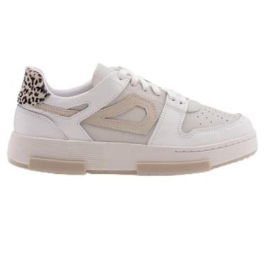 Imagem de Tenis Feminino Couro Branco Print Amanaki (Branco Animal Print, BR, Adulto, Numérico, 37)