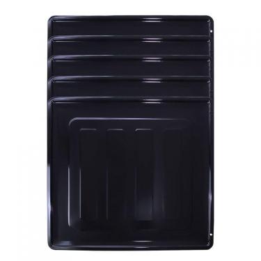 Imagem de Kit Bandeja Esmaltada Para Fornos Embutir 45l - 5 Peças Preto