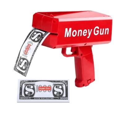 Imagem de Lança Notas Dinheiro Lançador Brinquedo Money Gun Festa Aniversario Casamento 15 Anos Comemoraçao Balada Evento