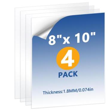 Imagem de Folha de vidro de reposição Wtrgas 8x10 reforçada (pacote com 4)