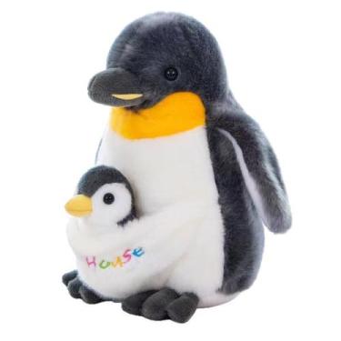 Imagem de Boneca de pelúcia Penguin Family Doll, pelúcia macia, pinguim de 30 cm