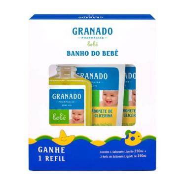 Imagem de Sabonete Líquido Bebê Granado Bebê Glicerina 250ml+Refil 250ml 2 Unida