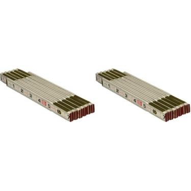 Imagem de Régua Lufkin 1066DLN Wood 1,6x183 cm Pacote com 2