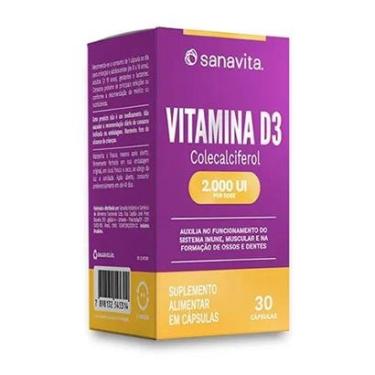 Imagem de Vitamina D3 - 30 Capsulas - Sanavita-Masculino