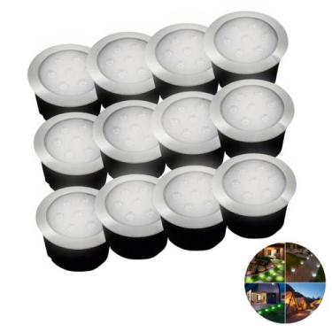 Imagem de Kit 12 Spot Balizador Grama Jardim Piscina Escada 7w Bivolt - AAA TOP