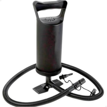 Imagem de Bomba de Ar Manual de Pé com 3 Bicos – Para Boias, Colchões e Piscinas Infláveis