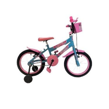 Imagem de Kit bic 16 azul claro/rosa reb cross - NEW BIKE