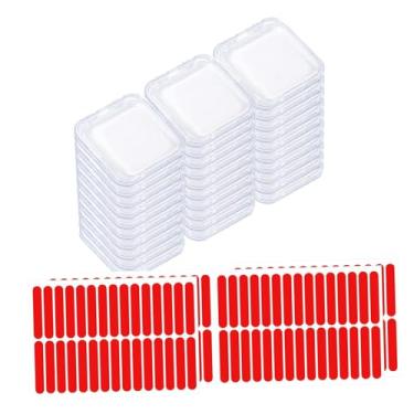 Imagem de Zialofi Caixa para 30 Unhas Postiças de Pressão, Estojo Expositor Compacto e Transparente para Cílios Postiços, Brincos e Miçangas.