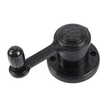 Imagem de Generic Varal de roupas com manivela, acessório para varal de secar roupa, com cabo de aço embutido de 1,8 m, peça para levantar roupas com manivela, Preto